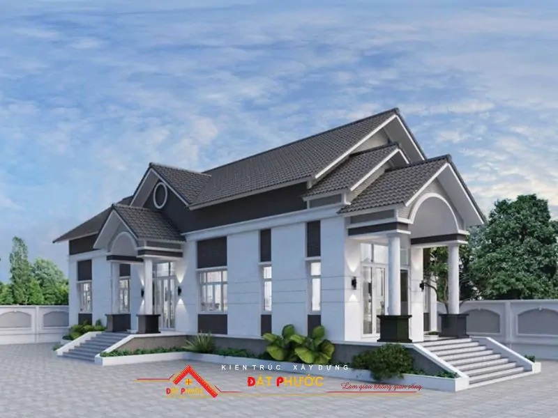 Mẫu nhà chữ L đẹp thu hút ánh nhìn