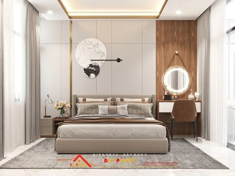 Nội thất phòng ngủ nhà phố thiết kế sang trọng và bình yên