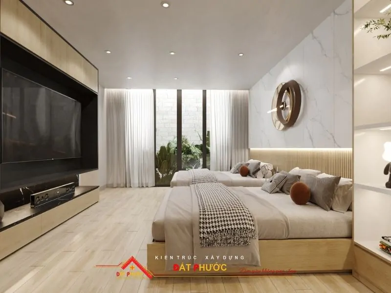 Thiết kế nội thất phòng ngủ cho 2 bé