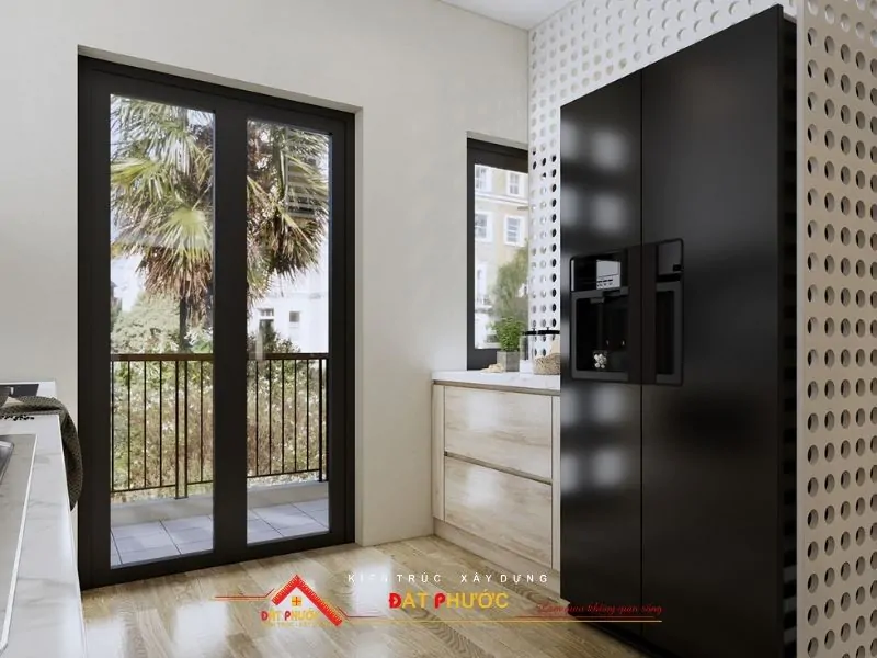 Khu vực bến bố trí gần cửa để thông thoáng và tận dụng ánh sáng tự nhiên