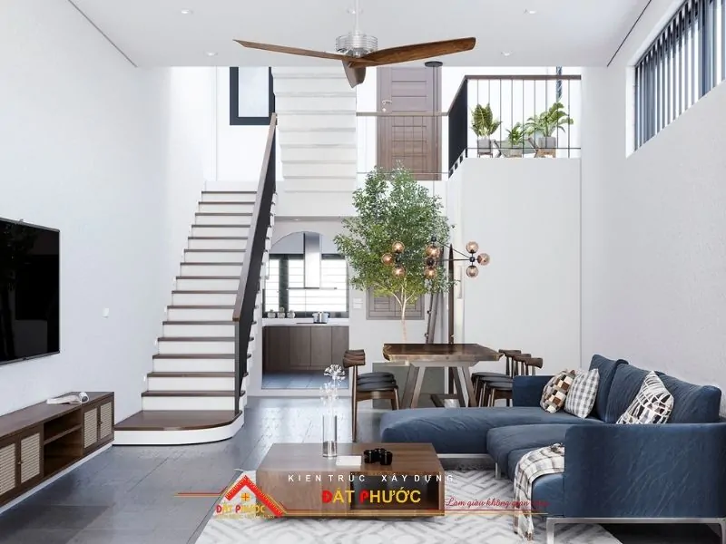 Nội thất nhà phố phong cách hiện đại sang trọng và thanh lịch