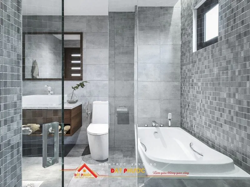 Nhà vệ sinh nội thất nhà ở Bình Dương hiện đại và tiện nghi