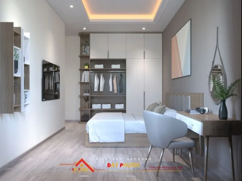 Thiết kế tận dụng ánh sáng tự nhiên giúp phòng ngủ trở nên sáng sủa và thông thoáng