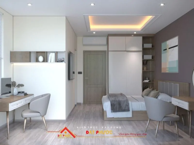 Thiết kế nội thất nhà ở Bình Dương phong cách Hiện Đại cho vợ chồng trẻ